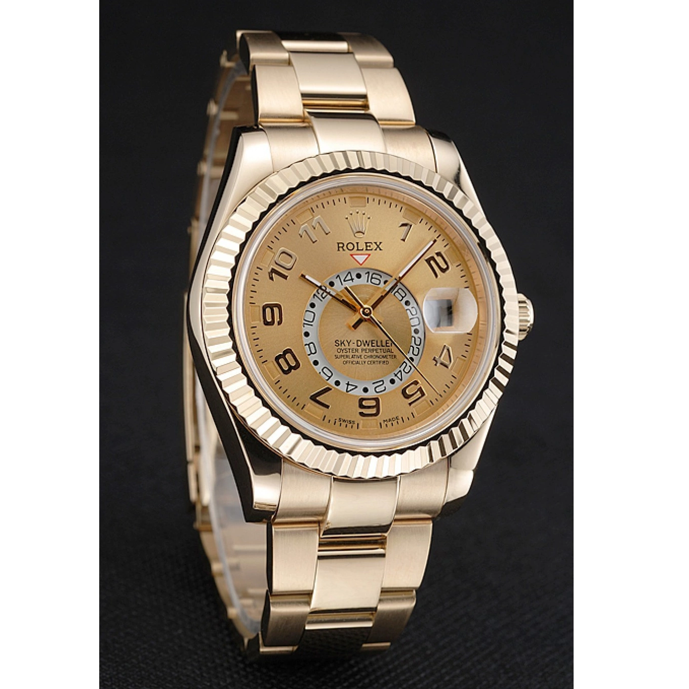 Aaa replica watch Perpetual Yellow 80243 Rolex Oyster Edition 2012 Gold Sky Special Dweller 0602